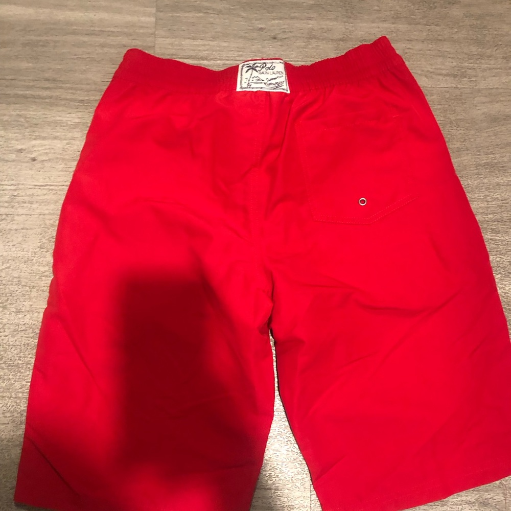 Polo Ralph Lauren Big Boys Big Pony Swim Trunks Red Sz XL (18-20) - NWT - Picture 4 of 6
